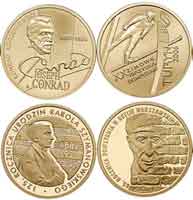 200 złotych III RP różne typy z lat 2006-2009, monety bez zielonych pudełek i bez certyfikatów NBP - tylko w kapslach plastikowych
13.95 g czystego złota